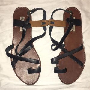 'Agathist' Leather Ankle Strap Sandal